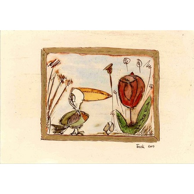 Foigele mit blumen